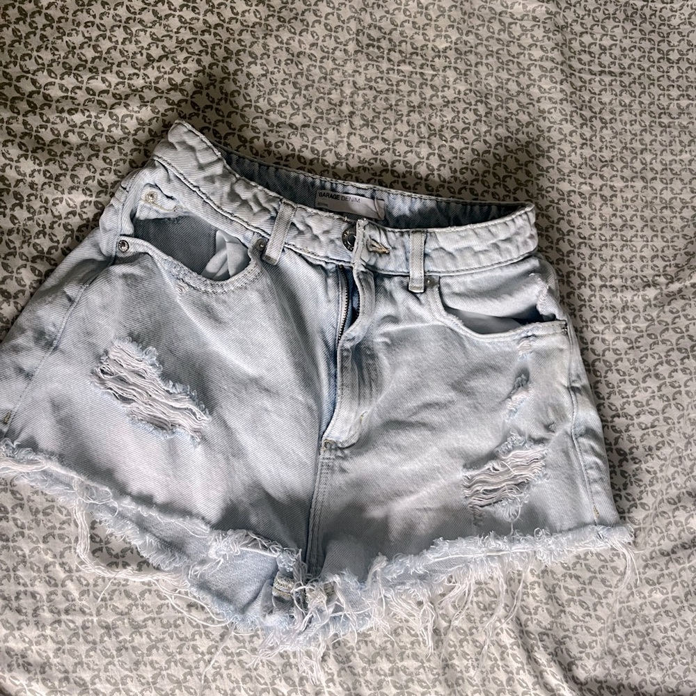 Garage jeans shorts in light wash